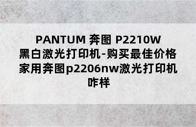 PANTUM 奔图 P2210W 黑白激光打印机-购买最佳价格 家用奔图p2206nw激光打印机咋样